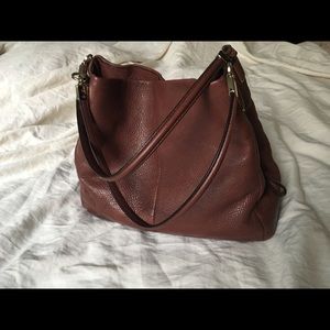 Coach Madison Phoebe pebbled leather shoulder bag